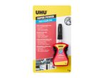 UHU Super Power Precision Gel super glue in a red and black bottle on its packaging.