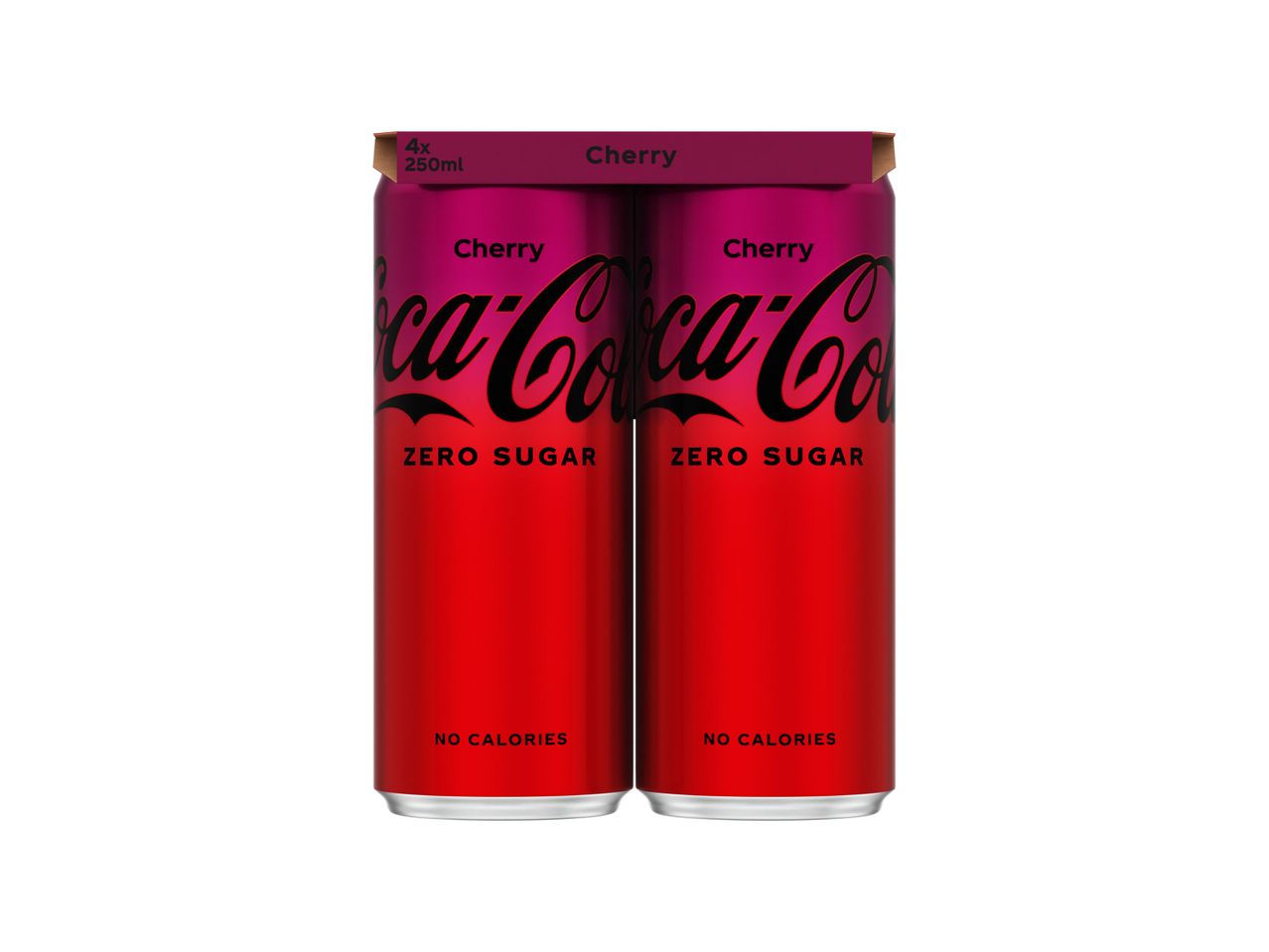 Ga naar volledige schermweergave: 4-pack Coca-Cola zero cherry - afbeelding 1