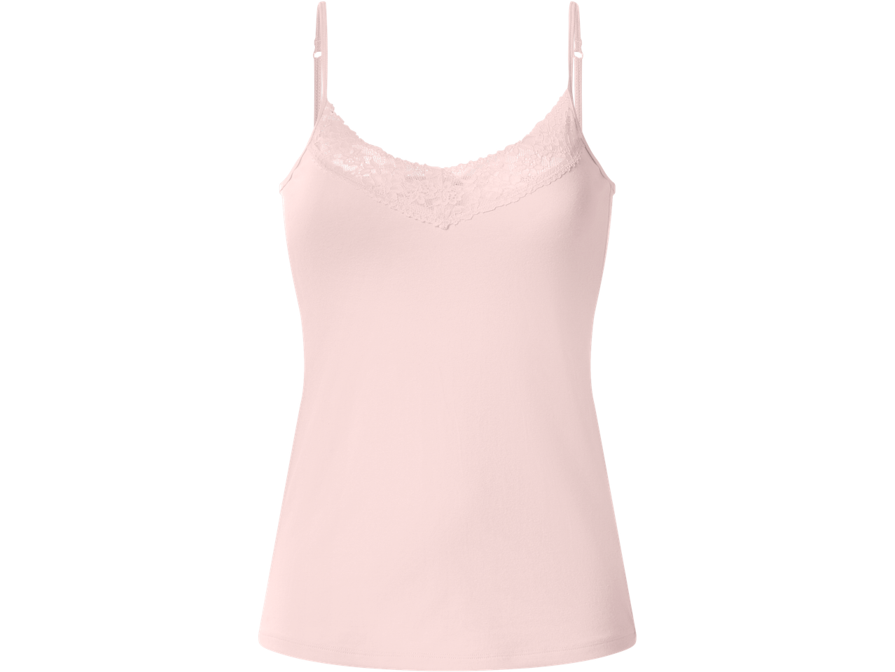 ESMARA ženska potkošulja sa čipkom, svetlo roze boje.