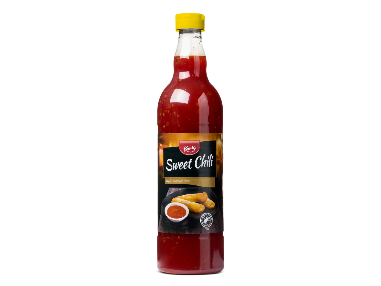 Kanja Sweet Chili saus in fles.