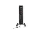 Black TRONIC® oil radiator with control knobs and a red indicator light.