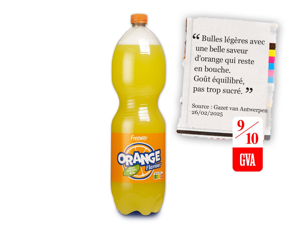 Bouteille de soda à l'orange Freeway.