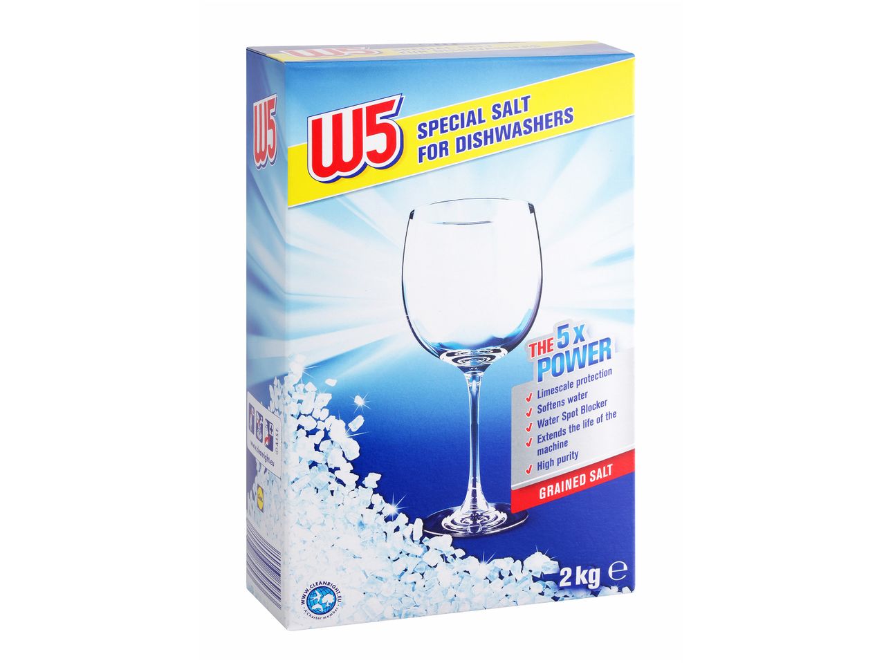 W5 sol za pomivalne stroje: 2 kg embalaža.