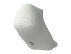 White ankle sock with size 35-38 printed on the sole, viewed from the side.