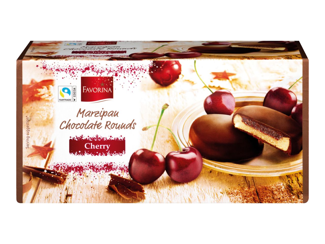 Marzipan Chocolate Rounds with Cherry