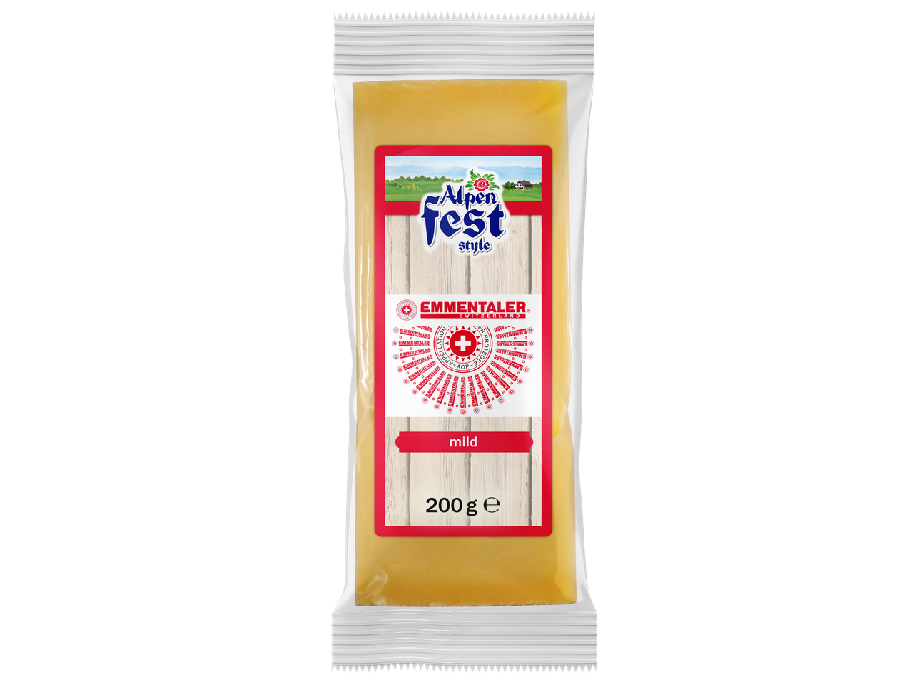 Alpen Fest Emmentaler kaas (200g).