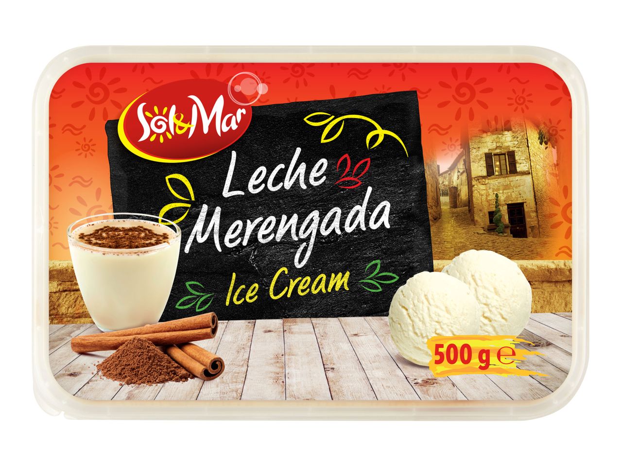 Sol&Mar Leche Merengada ice cream, 500g.
