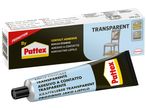 Pattex Transparent Contact Adhesive: 100g tube and packaging showing various language options.