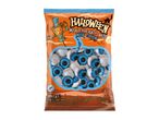 A 200g bag of Halloween milk chocolate balls with milk cream, shaped like blue eyeballs.