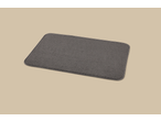 Livarno Home Bath Mat, dark grey, rectangular, with rounded corners