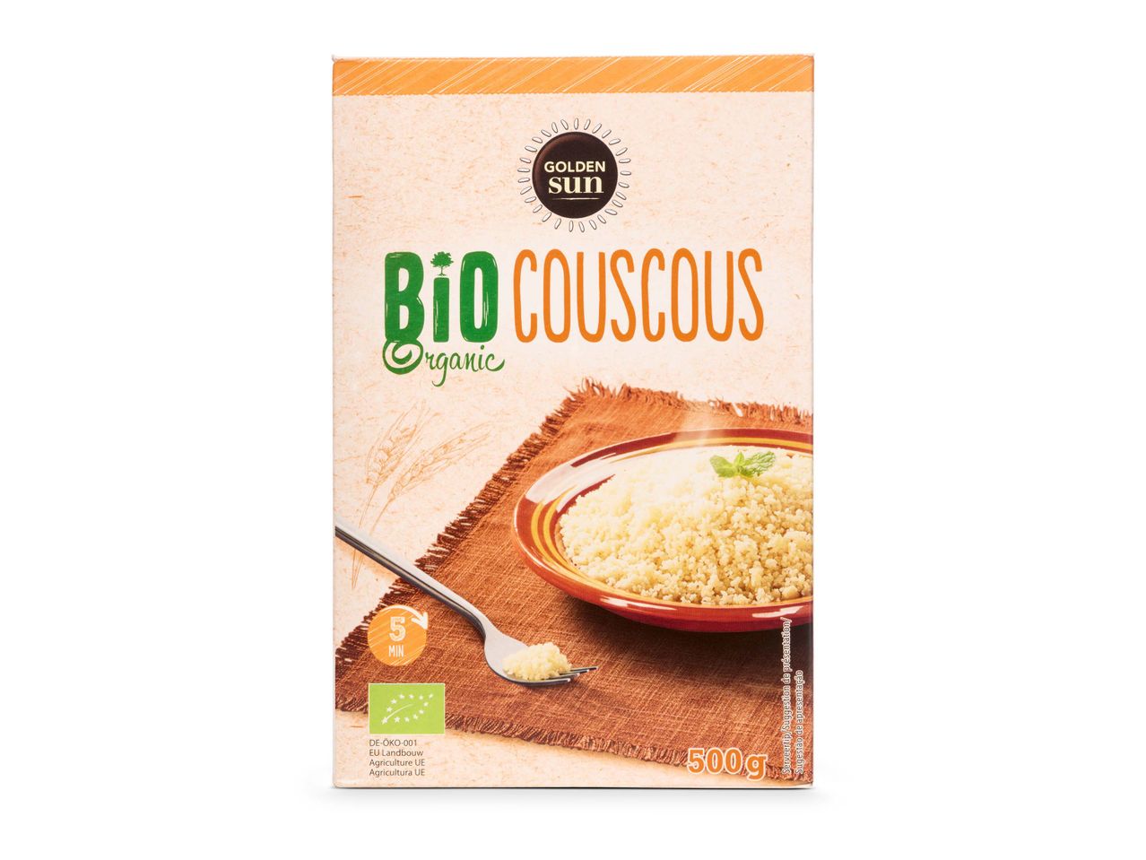 Golden Sun Bio Couscous: 500g biologische couscous.