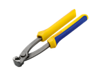 Alicate de corte Parkside com cabos amarelo e azul.