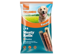 Orlando Adult Dog Food Treats, Meaty Rolls with poultry, enriched with vitamins and minerals.