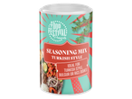 Seasoning mix for Turkish style, bulgur or rice dishes, with a food festival theme.
