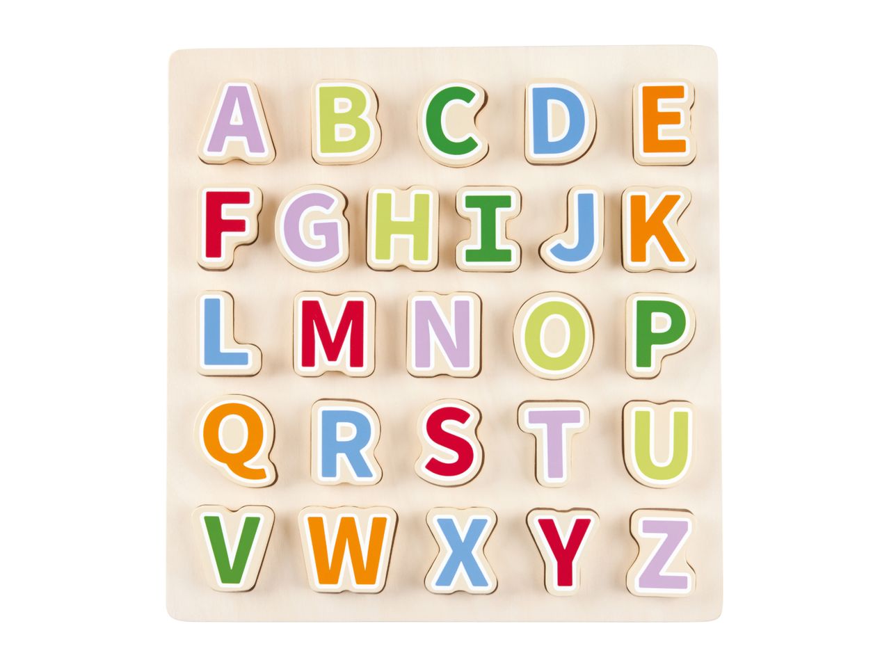 Playtive Wooden Alphabet Puzzle - 27 Piece Set