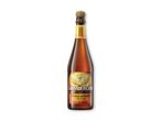 En flaske Grimmbergen Double Ambrée øl.
