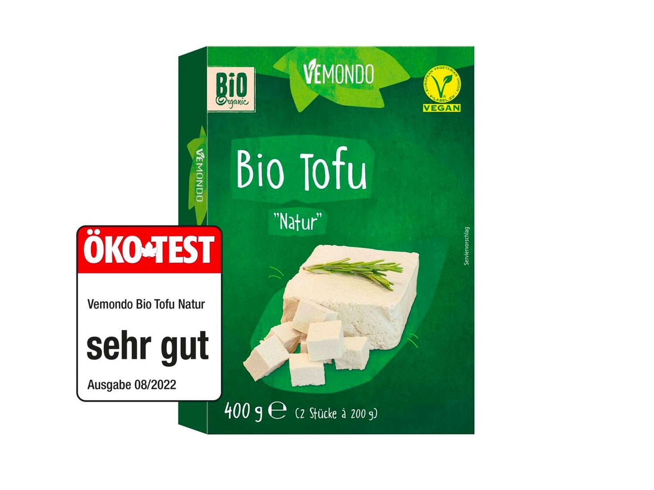 Gehe zu Vollbildansicht: Vemondo Bio Tofu Natur - Bild 1