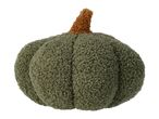 Green plush pumpkin with a brown stem