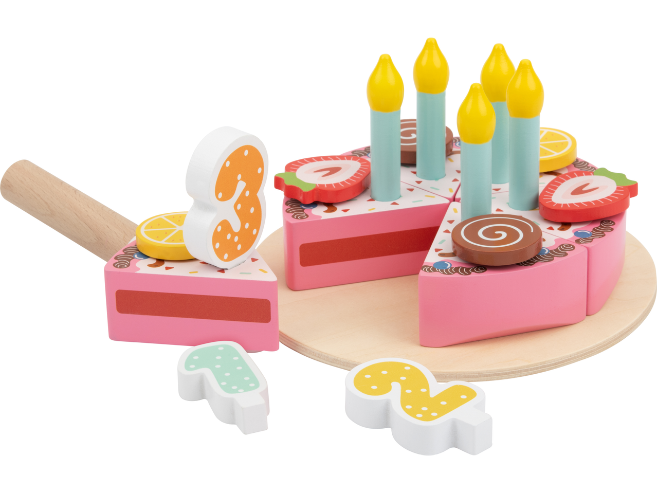 Set alimenti giocattolo in legno