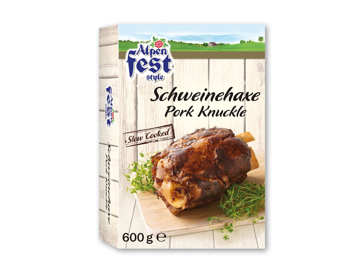 Alpenfest Schweinehaxe (svineknoke) pakke, 600g.