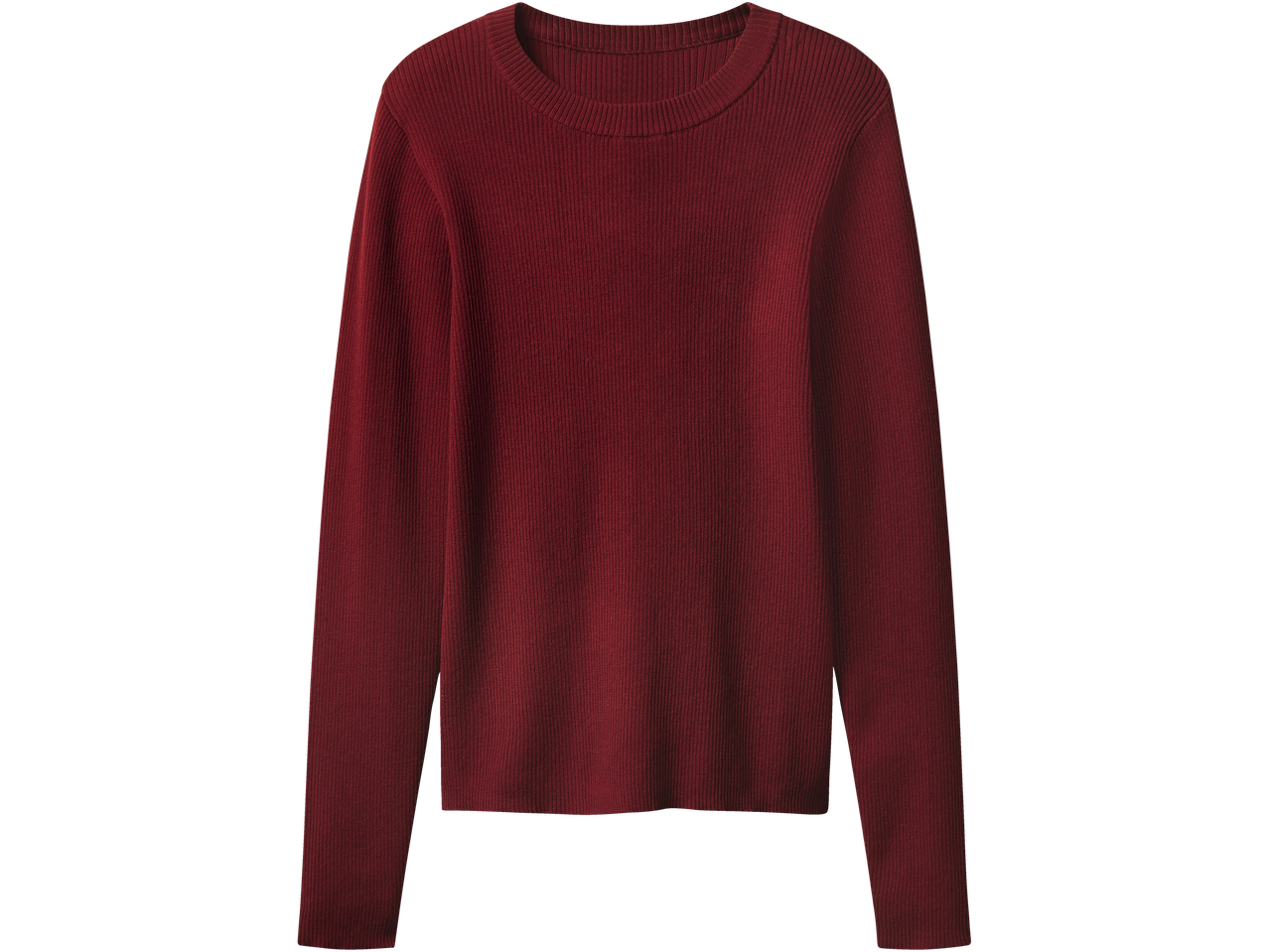 Tumepunane pikkade varrukatega naiste džemper, Esmara