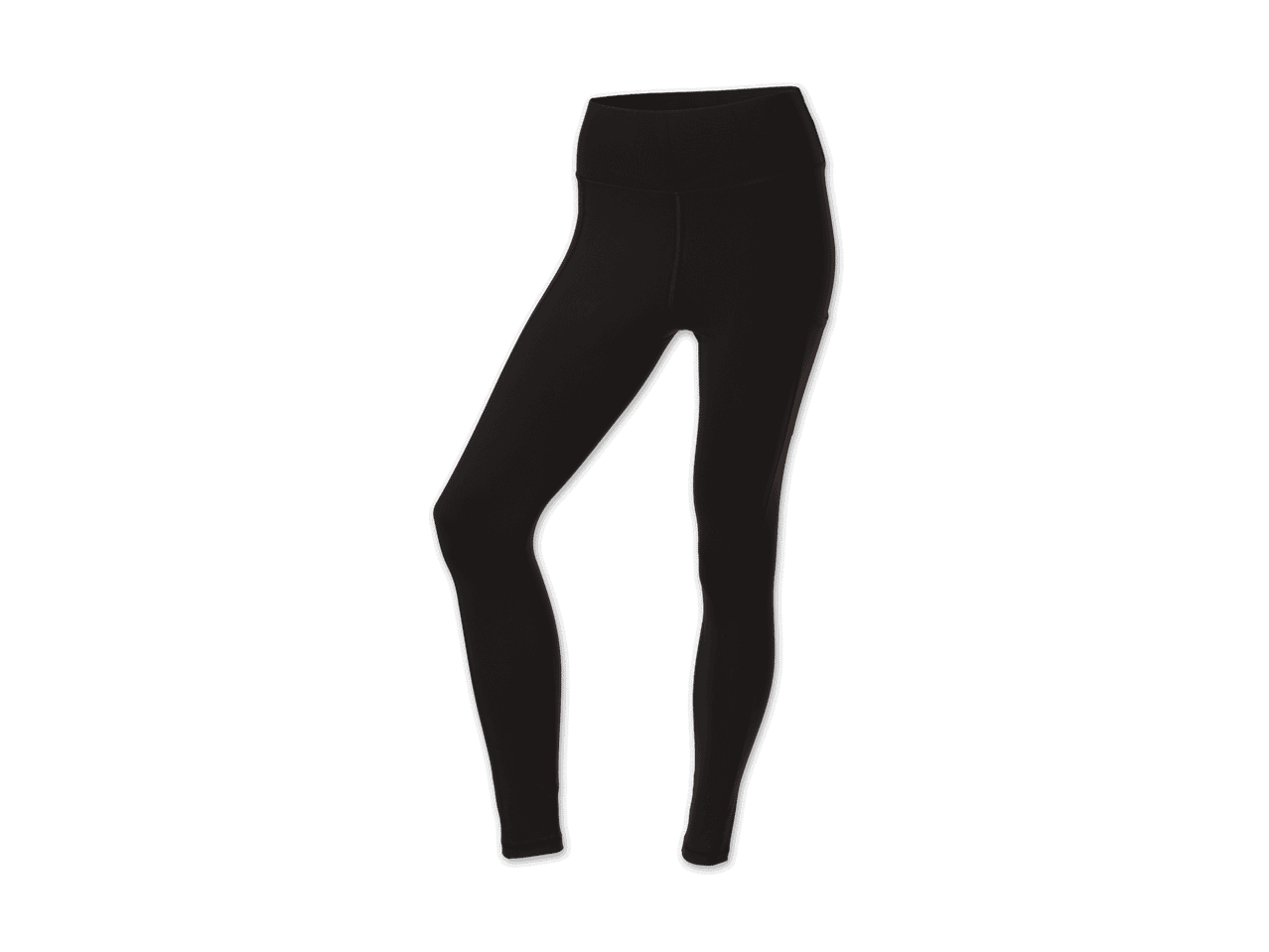Schwarze Leggings mit hohem Bund