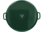 Placa de ferro fundido SILVERCREST, verde escuro, com logótipo em relevo e pegas.