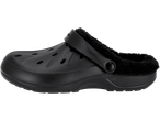 Black Esmara Men clogs with plush lining