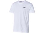 White Fila men's t-shirt with small logo.