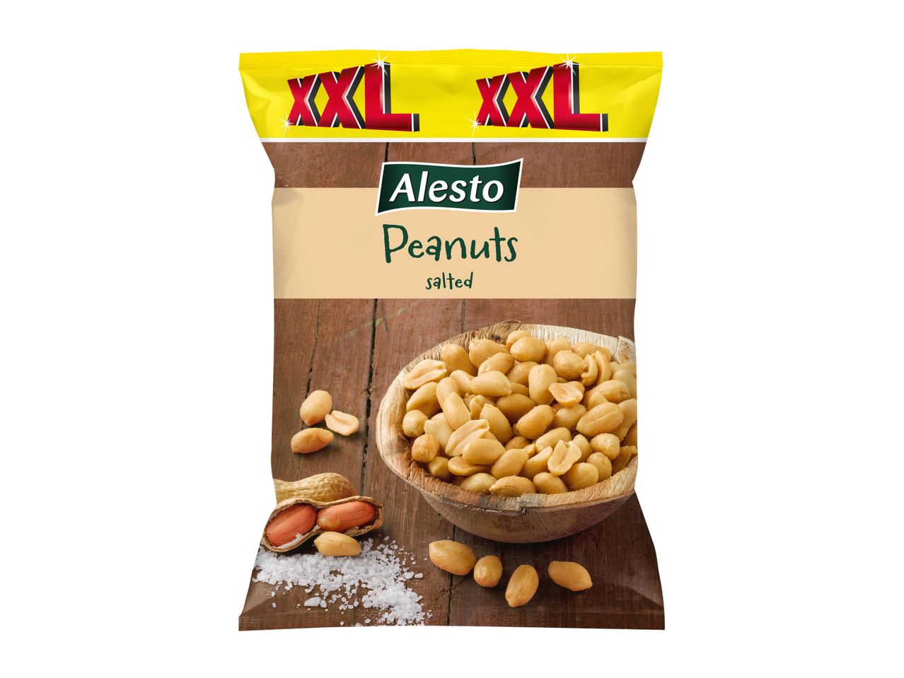 Go to full screen view: Alesto XXL Roasted & Salted Peanuts, 1000g - Image 1