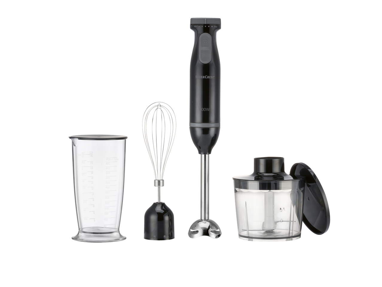 SILVERCREST® KITCHEN TOOLS Blender ręczny 600 W z zestawem akcesoriów