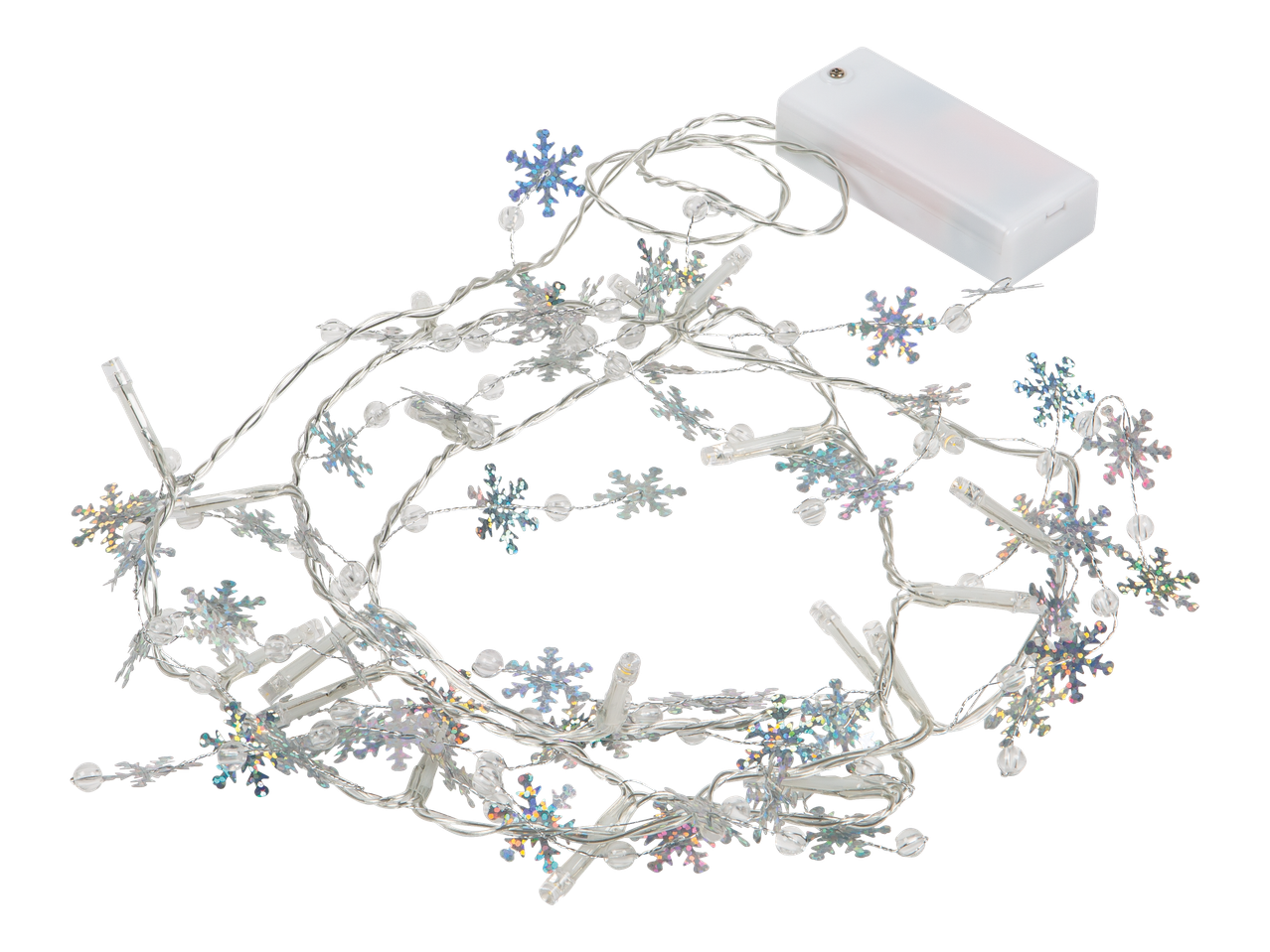 Livarno Home jõulutuled lumehelveste ja patareikarbiga