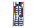 Livarno 10m LED Light Strip remote control with various buttons for color, mode, and timer settings.