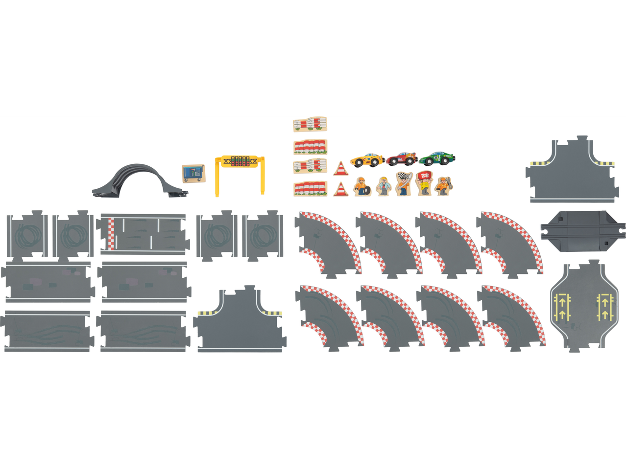 Lupilu Izbor cestnih kompletov: trkačka staza sa automobilima, figurama i dodacima.