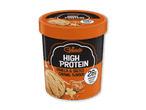 Højprotein is med vanilje- og saltkaramelsmag, 28g protein pr. kop (500ml).