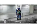 A person uses a PARKSIDE® Demolition Hammer
