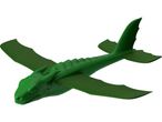 O planor verde în formă de dragon.