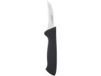 Livarno Home stainless steel boning knife with black handle.