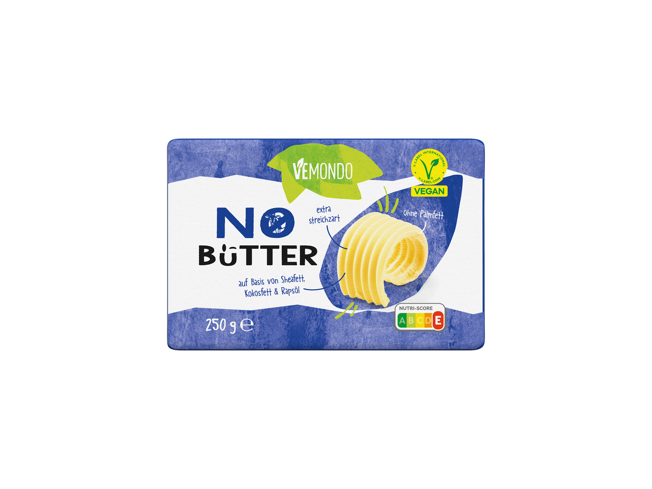 Vemondo No Butter, ein veganer Brotaufstrich aus Shea-, Kokos- und Rapsöl.