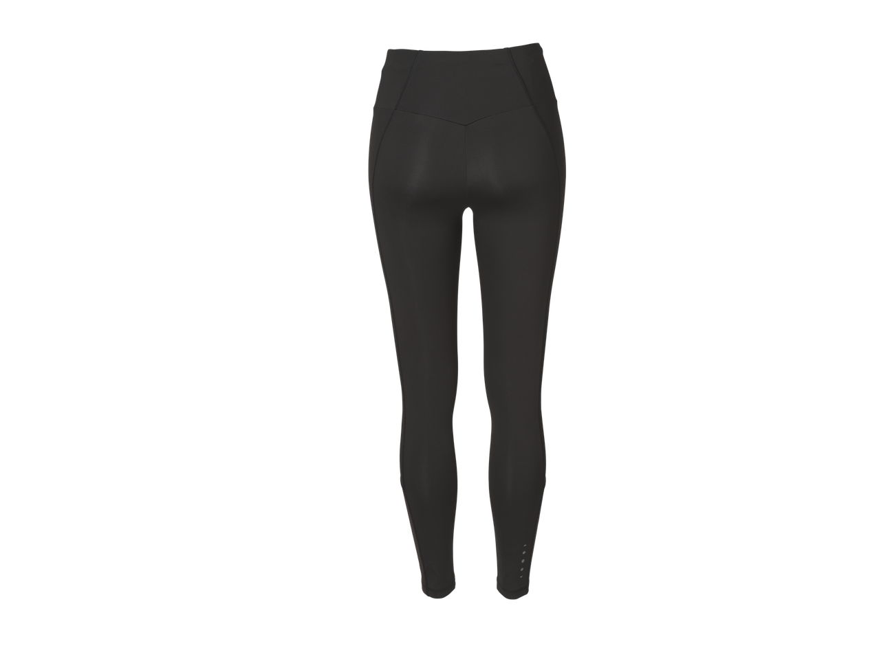 Leggings de corrida CRIVIT® para mulher, cinzento escuro, vista traseira