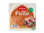Pålæg af kylling med halal-mærke og ernæringsoplysninger.