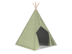 Playtive Teepee Play Tent with a light green leaf pattern