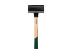 Parkside's sorte gummihammer med hickory skaft.