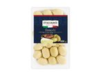 Gnocchi with speck, brie, and potatoes in a clear plastic tray, 400g.