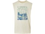 Cream-colored Tank Top with a summer-themed graphic print.