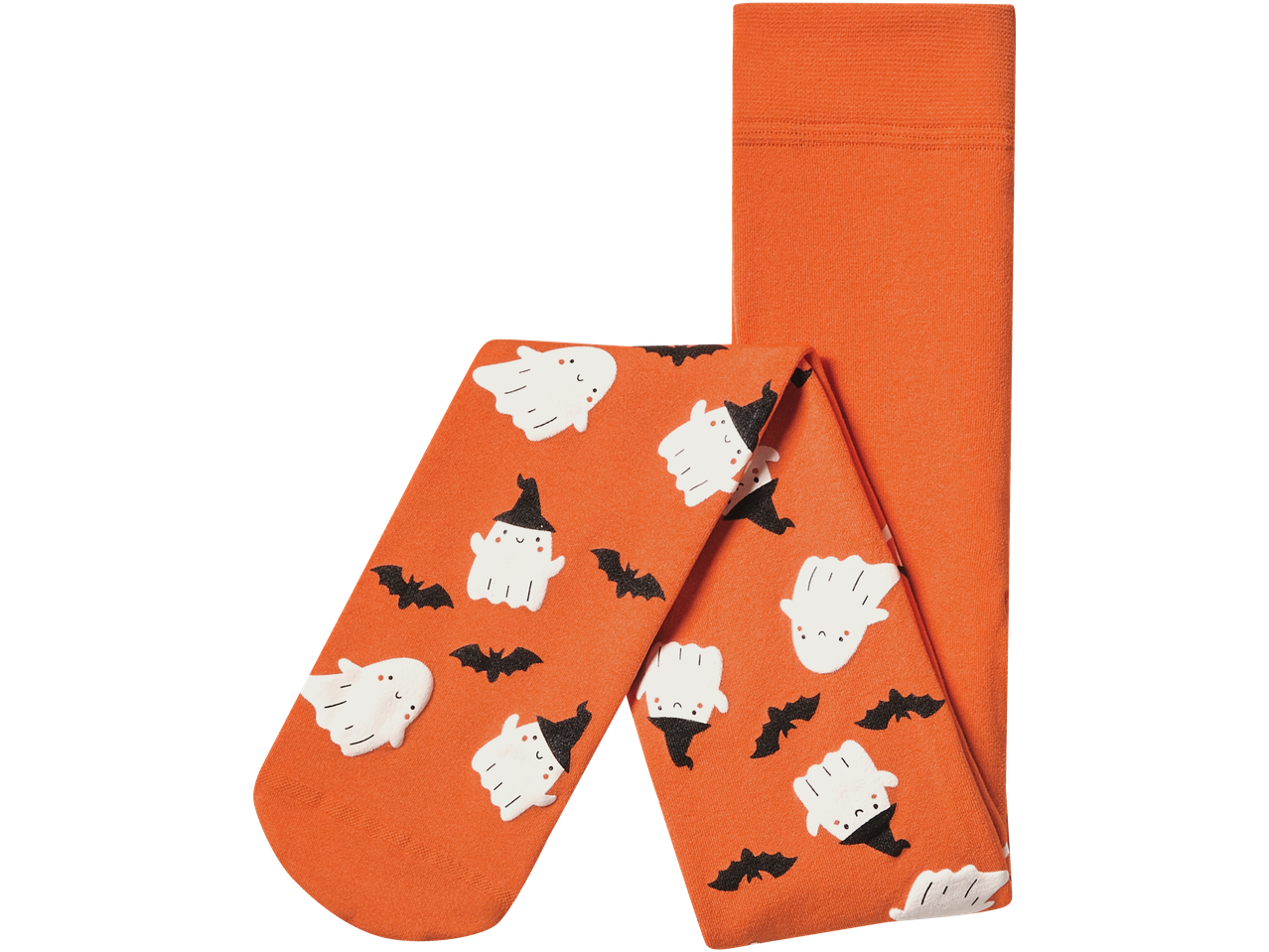 Dresuri portocalii de Halloween cu fantome și lilieci