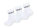 Drei Paar weiße Reebok Socken mit schwarzem Logo