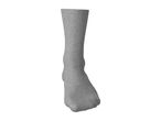 Grey crew sock on a foot mannequin