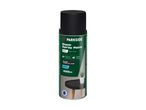 En dåse Parkside sort spraymaling (400ml), 2-i-1 maling og primer, satin finish.