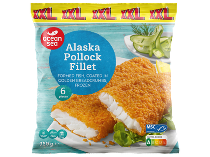 Panírozott alaszkai tőkehalfilé